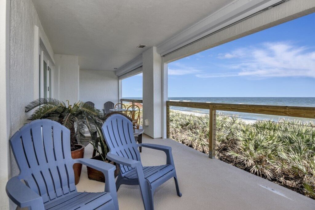 Casa, várias camas, sacada (White House on Flagler Beach - All) | Vista do quarto
