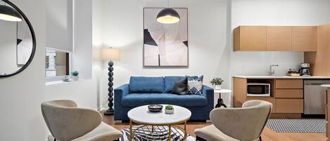 Classic Apartment, 1 Bedroom | Living area | Smart TV