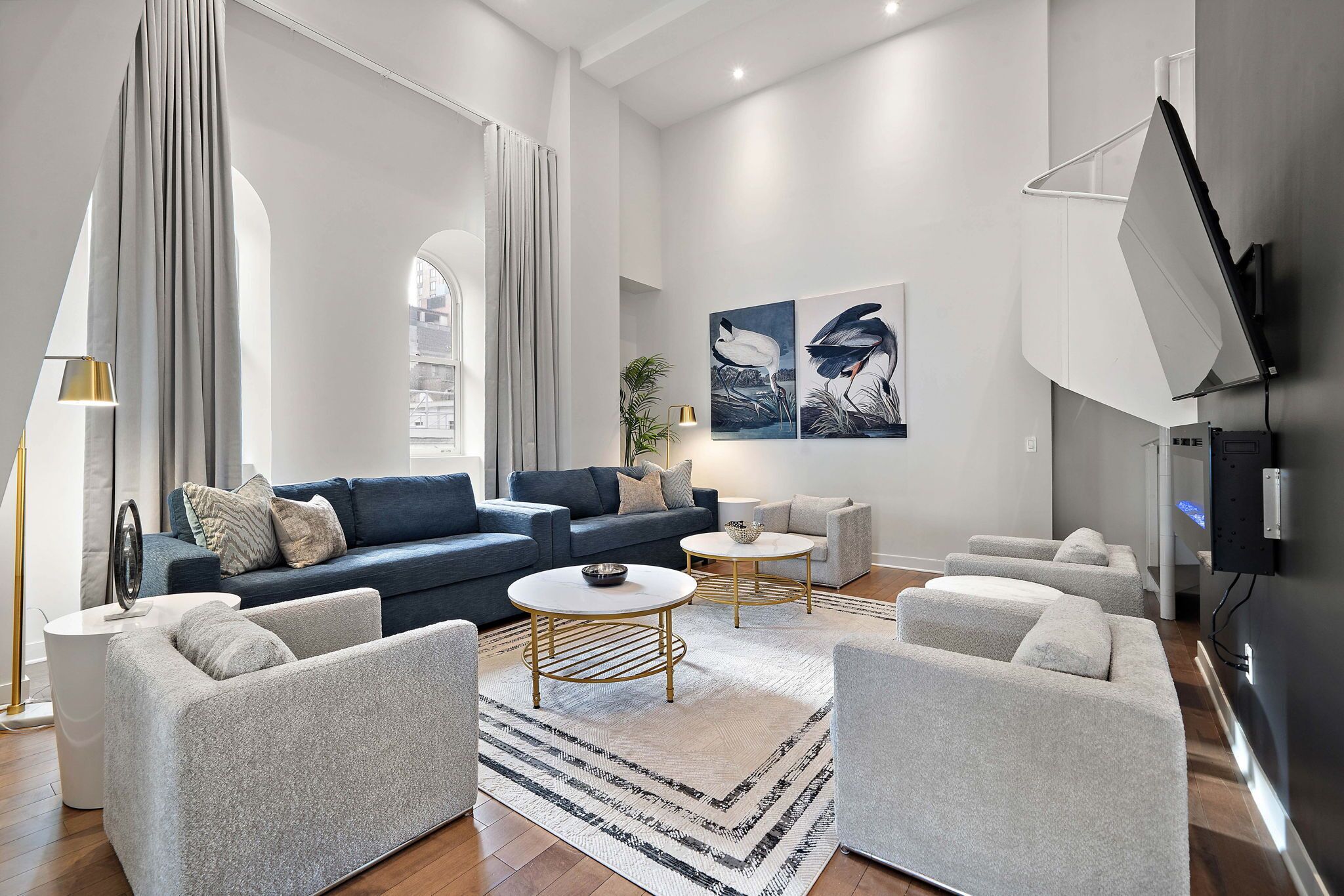 高級公寓, 2 間臥室 | 客廳 | 智能電視