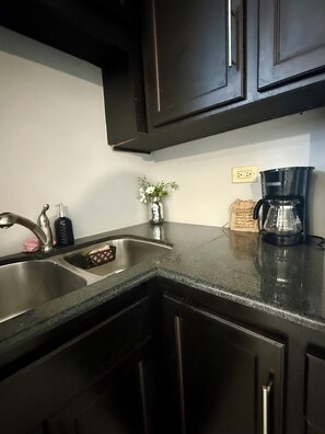 Fridge, microwave, oven, stovetop - Quiet retreat 2-bedroom apartment with AC in charming Orange Valley, Couva (Orange Valley)