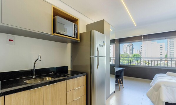 Basic Apartment | 1 bedroom, free WiFi - Complete Studio With Self Check-in Cob0710 (São Paulo)
