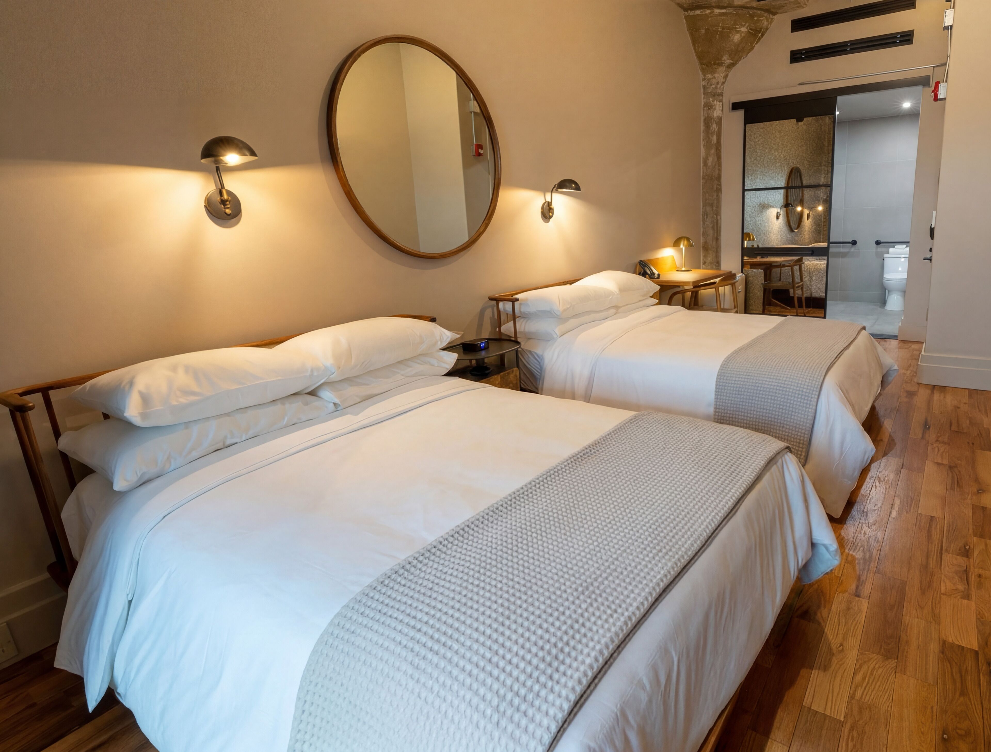 Blackout drapes, soundproofing, iron/ironing board, free WiFi