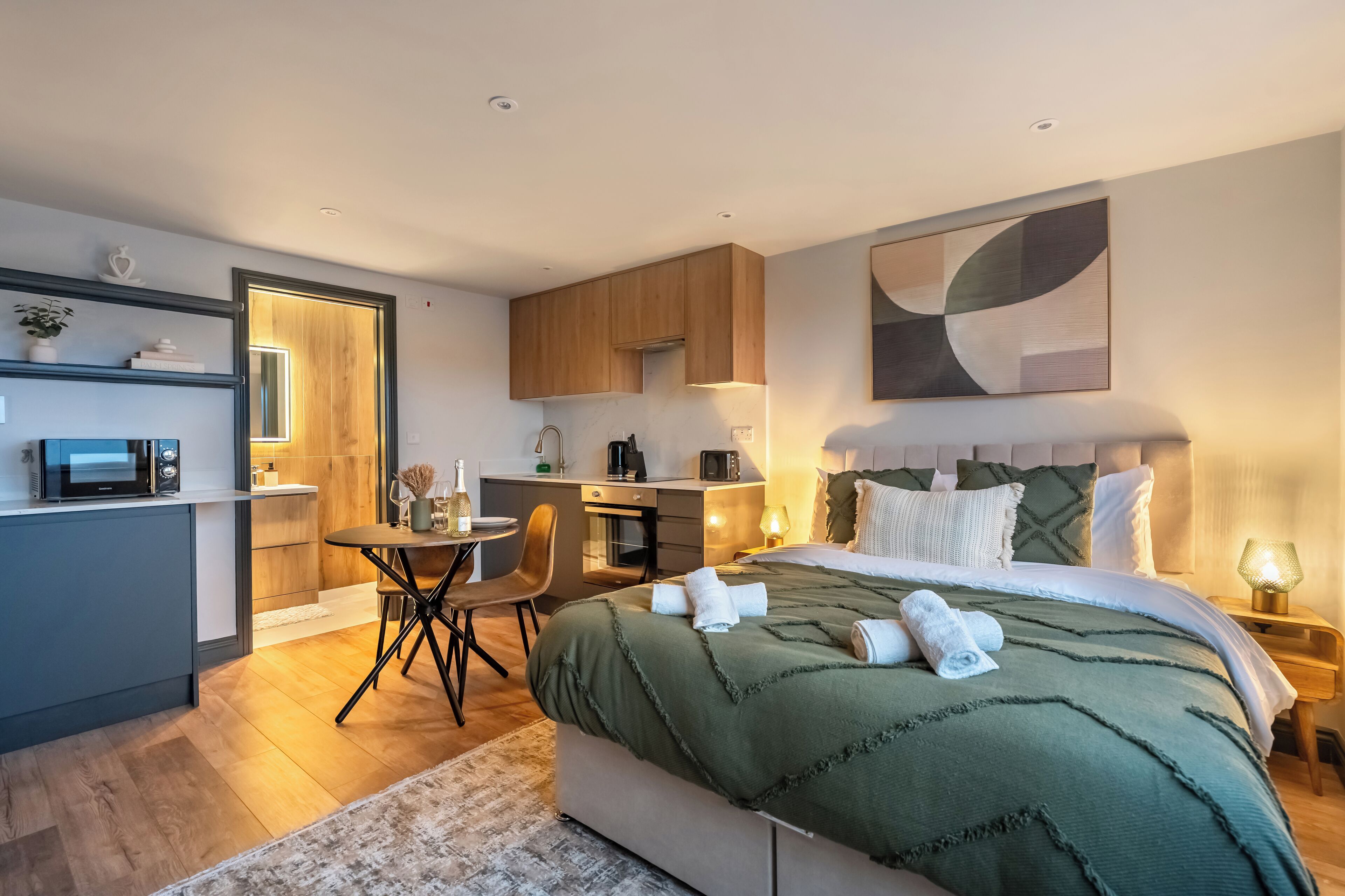 1 dormitorio, Internet, ropa de cama