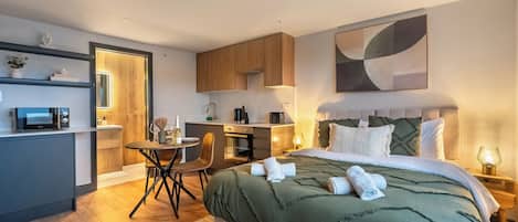 1 dormitorio, Internet, ropa de cama