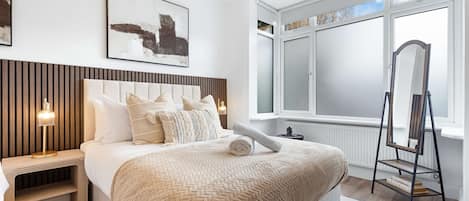 1 室のベッドルーム、WiFi (無料)、ベッドシーツ