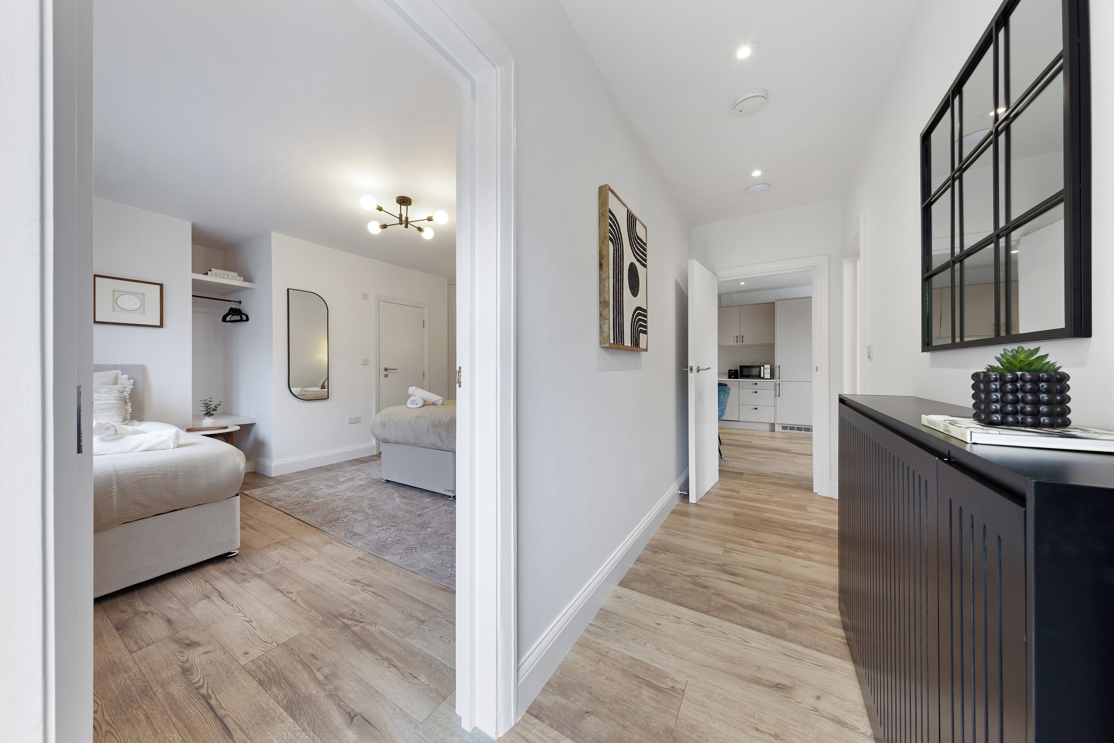 2 habitaciones, acceso a internet y ropa de cama 