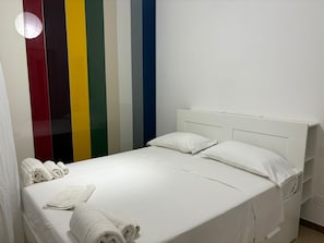 2 bedrooms, bed sheets