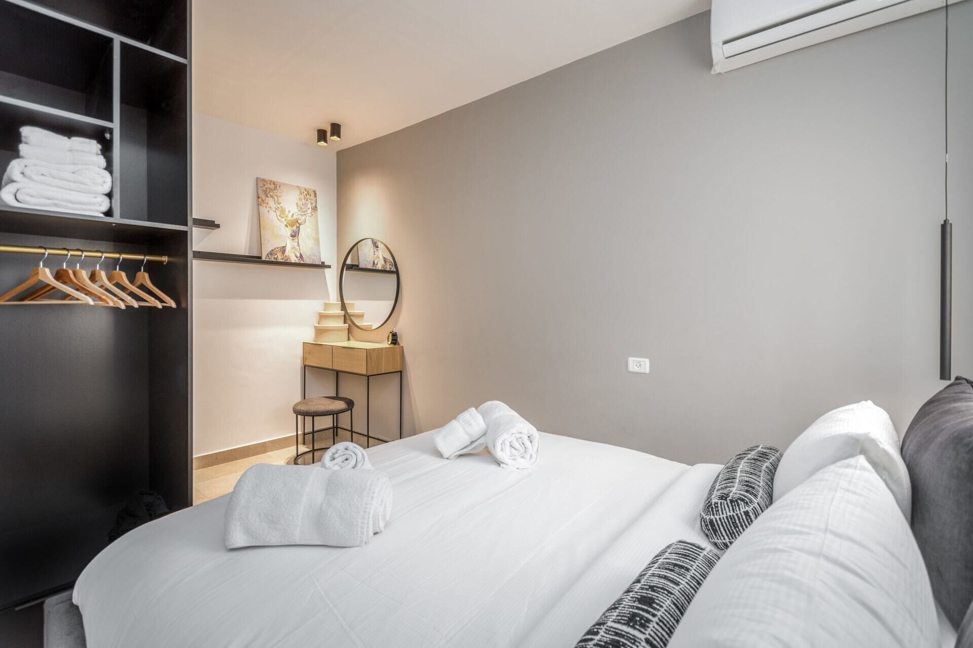 1 bedroom, iron/ironing board, bed sheets