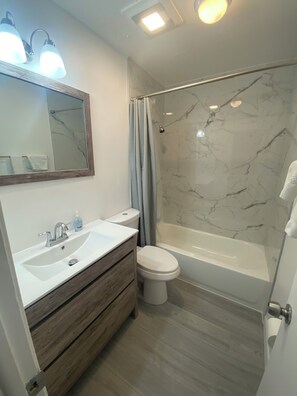 Towels, soap, toilet paper