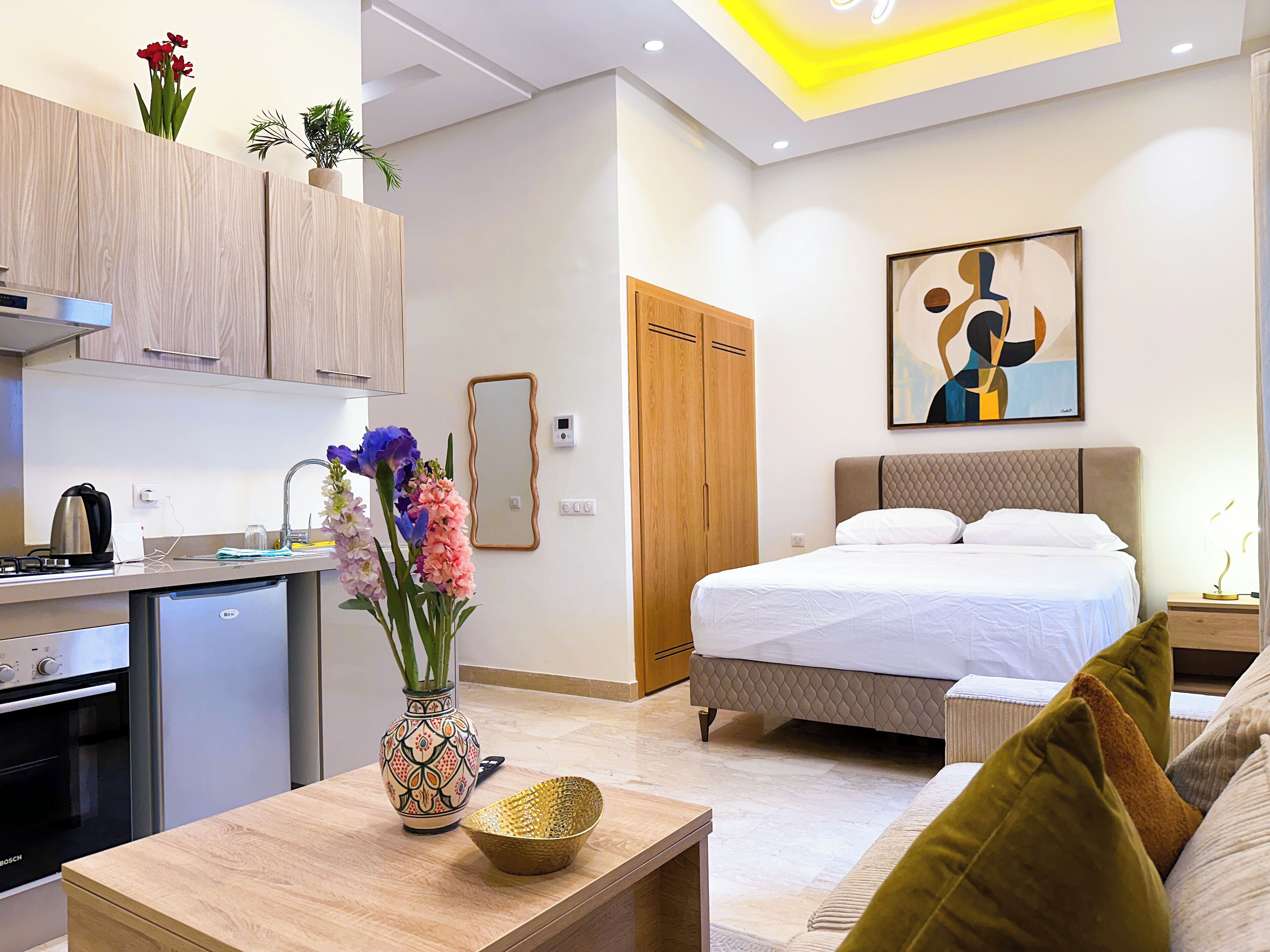 Estudio Deluxe, vistas al jardín | Zona de estar