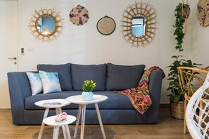 apartman, kilátással a városra | Nappali | Okostévé és streamszolgáltatások