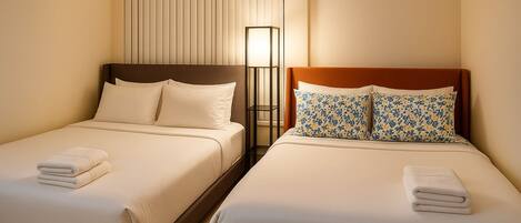 2 slaapkamers, een strijkplank/strijkijzer, wifi, beddengoed