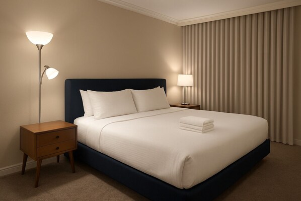 2 多间卧室、熨斗/熨衣板、WiFi、床单