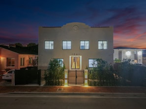 Front of property - evening/night