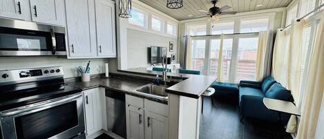 Microwave, oven, stovetop