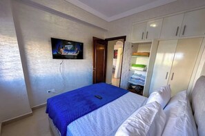 1 soverom, strykejern/-brett, wi-fi og sengetøy