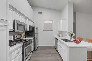 Microwave, oven, stovetop, dishwasher