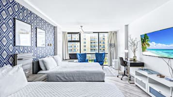 1 habitación, tabla de planchar con plancha, wifi y ropa de cama