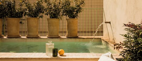 Apartamento con terraza y piscina privada | Terrace/patio