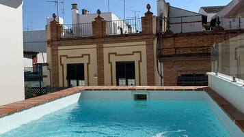 Apartamento con terraza y piscina privada | Terraço/pátio