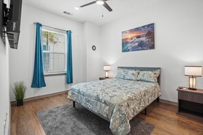 2 habitaciones, tabla de planchar con plancha, wifi y ropa de cama 