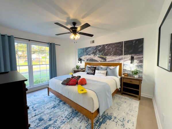 5 bedrooms, iron/ironing board, free WiFi, bed sheets