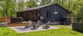 Lux Hot Tub Cabin w Fire Pit