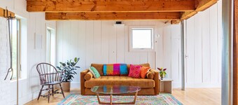 Old Chatham Retreat | Skylight Over the King Bed
