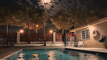 A heated pool