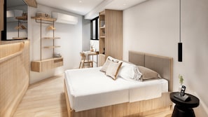 In-room safe, desk, laptop workspace, iron/ironing board