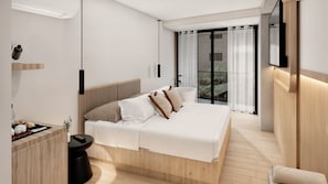 Caja de seguridad en la habitación y escritorio