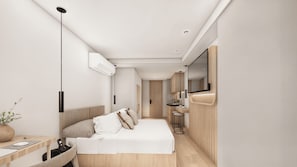 In-room safe, desk, laptop workspace, iron/ironing board
