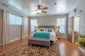 5 bedrooms, individually decorated, individually furnished, bed sheets