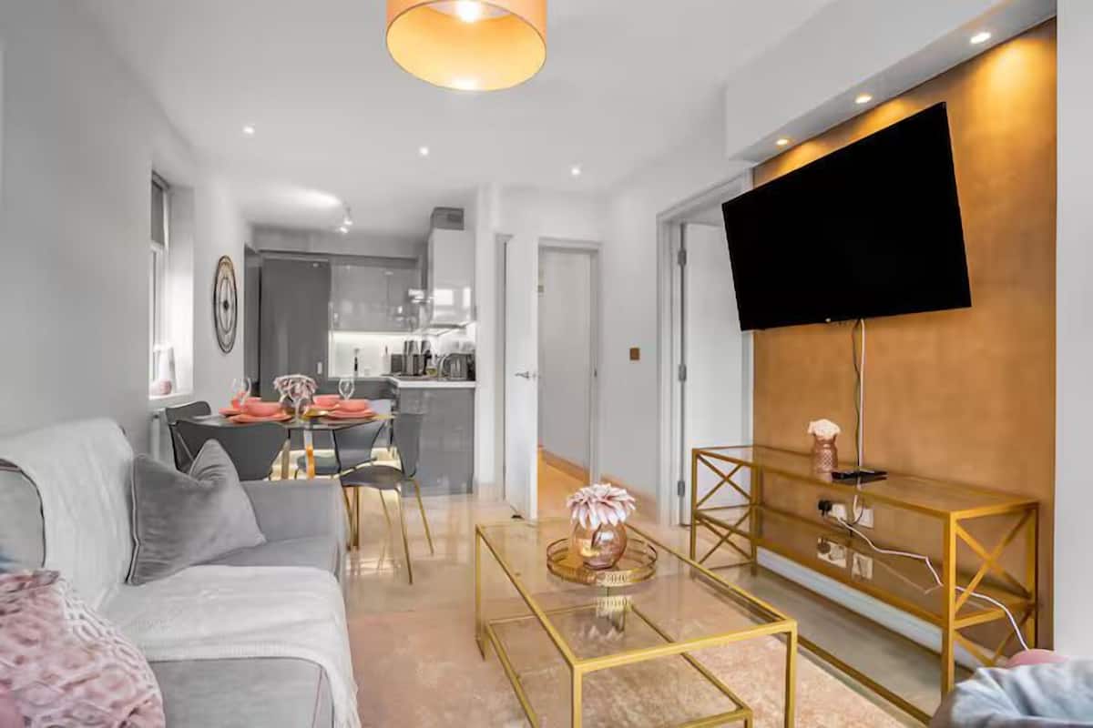 Classic Apartment | Living area | 32-inch Smart TV with digital channels, Netflix, streaming services