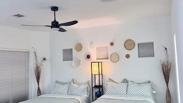 1 غرفة نوم ومكواة/لوح كي وواي فاي وملاءات أسرّة