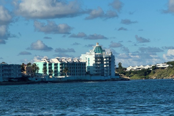 View of the condo from the other side of the bay