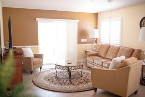 Smart TV, foosball, books