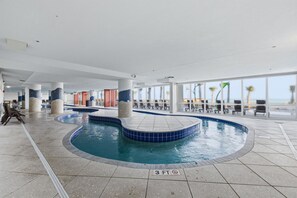 Indoor pool, a heated pool