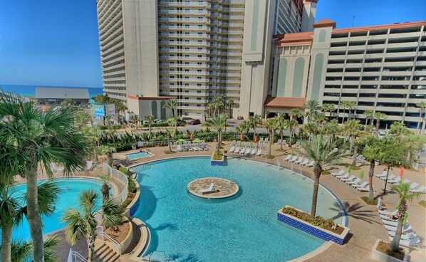 A heated pool