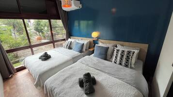 4 bedrooms, internet, bed sheets