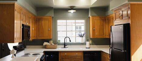 Microwave, oven, stovetop, dishwasher