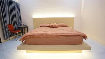 高級雙人房 | 埃及棉床單、高級寢具、免費無線上網、床單