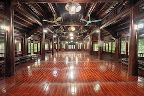 Panoramic Chalet, Courtyard View | Pillowtop beds, in-room safe, desk, blackout drapes - Lumiere Family Village Ba Vi (Hanoi)