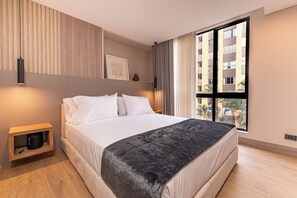 Leilighet – premium (303) | Sengetøy av topp kvalitet, safe på rommet og strykejern/-brett