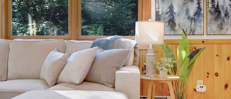 TV connectée, cheminée, jeux vidéo, baby-foot