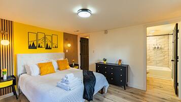 4 dormitorios, tabla de planchar con plancha, wifi y ropa de cama