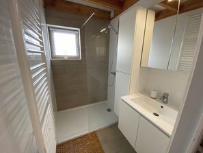 Shower, hair dryer