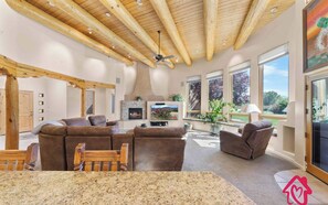 TV, fireplace, offices