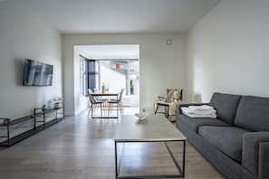 Family Apartment, Courtyard View | Living area - Holstebro Apartments (Holstebro)