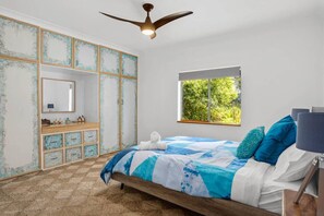 Iron/ironing board, travel crib, bed sheets